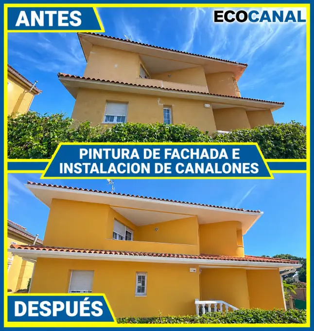 Ejemplo de trabajo de canalones, cubiertas, pérgolas e impermeabilización ejecutado por Cubiertas Ecocanal