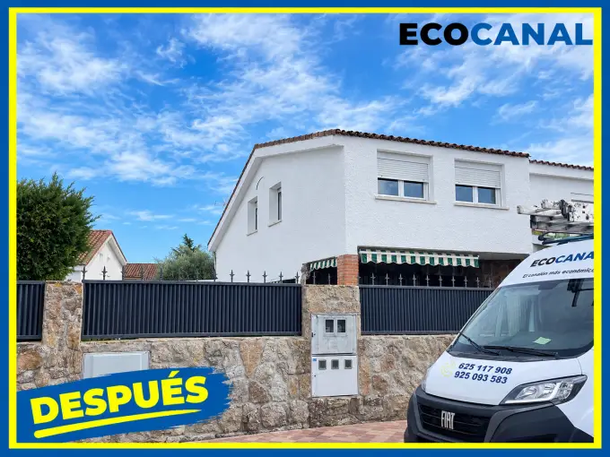 Ejemplo de trabajo de canalones, cubiertas, pérgolas e impermeabilización ejecutado por Cubiertas Ecocanal