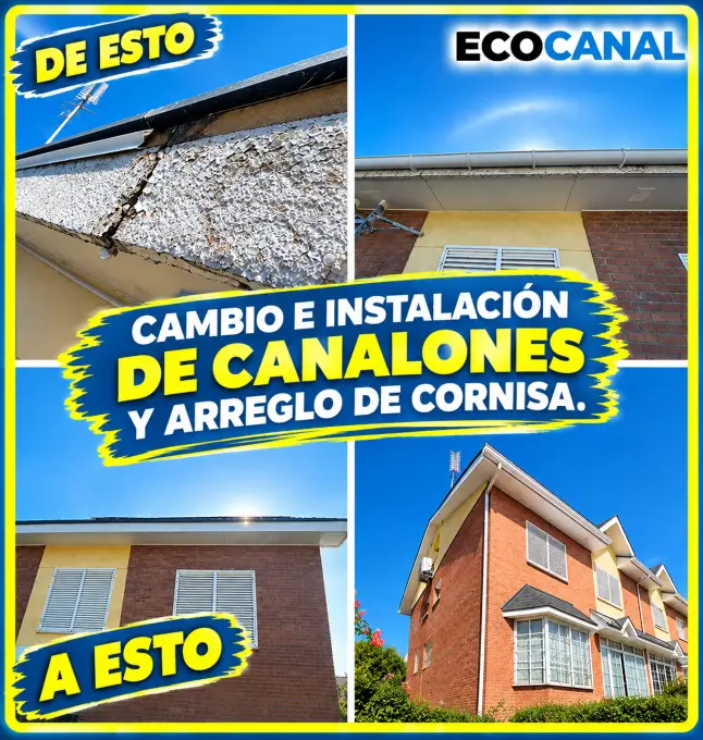 Ejemplo de trabajo de canalones, cubiertas, pérgolas e impermeabilización ejecutado por Cubiertas Ecocanal
